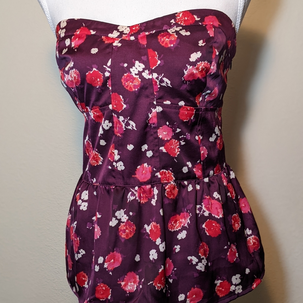 American Eagle Outfitters purple/pink floral blouse